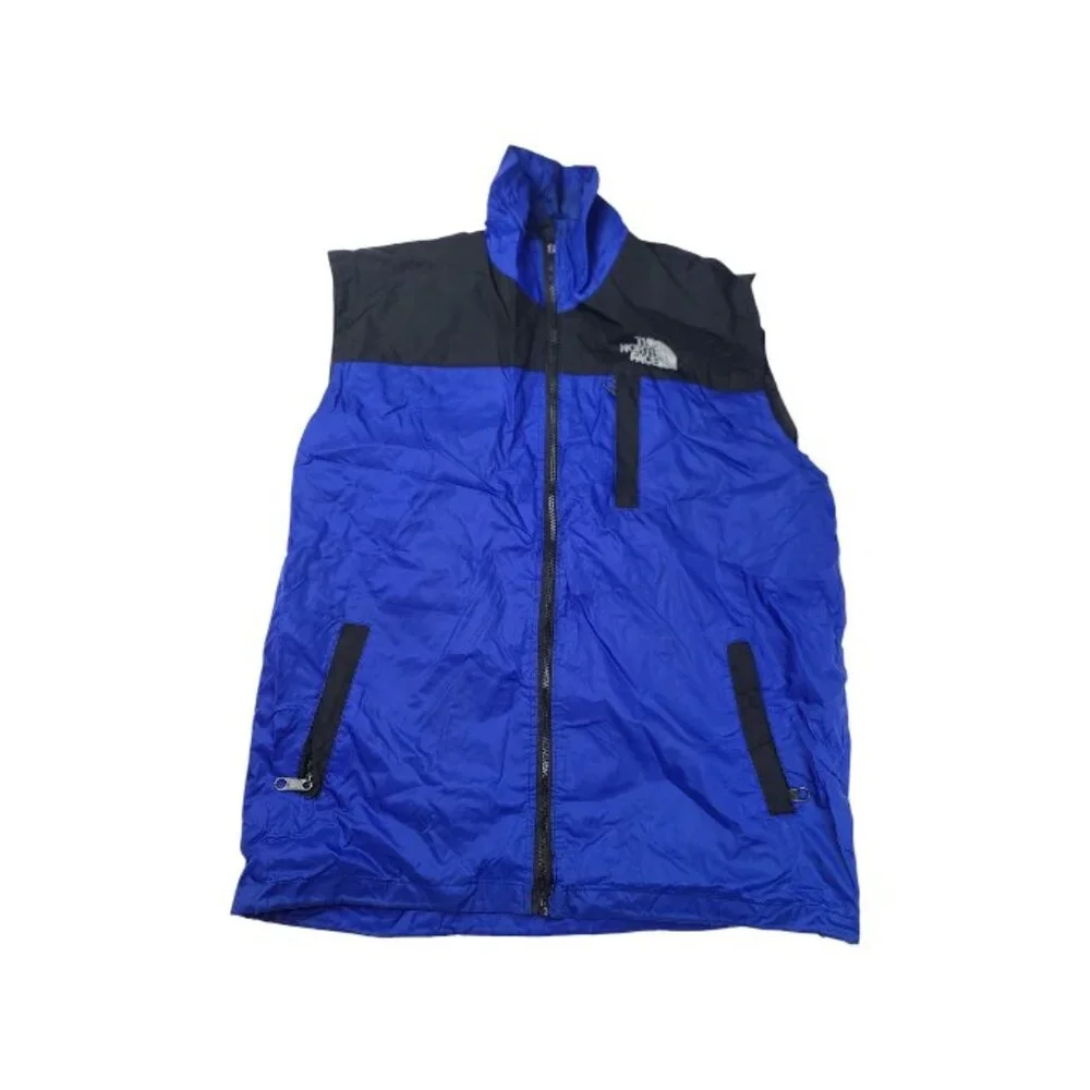 The North Face Men's Navy Black Sleeveless Softshell Basic Vest Size L
